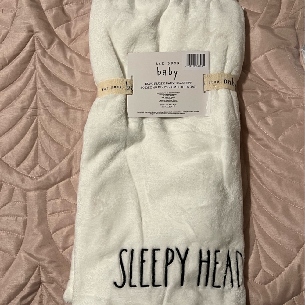 Rae Dunn baby blanket